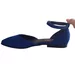 Balerini piele naturala Britania Electric Blue - Dolly Shoes