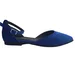 Balerini piele naturala Britania Electric Blue - Dolly Shoes